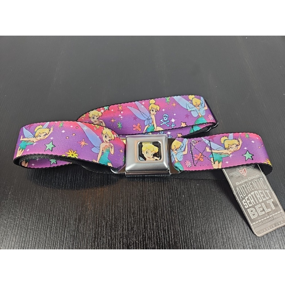 Tinker bell Disney‎ Buckle-Down 24"-38" Adjustable Seat Belt New With Tags